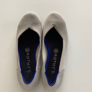 Rothy’s ballet flats in Flax